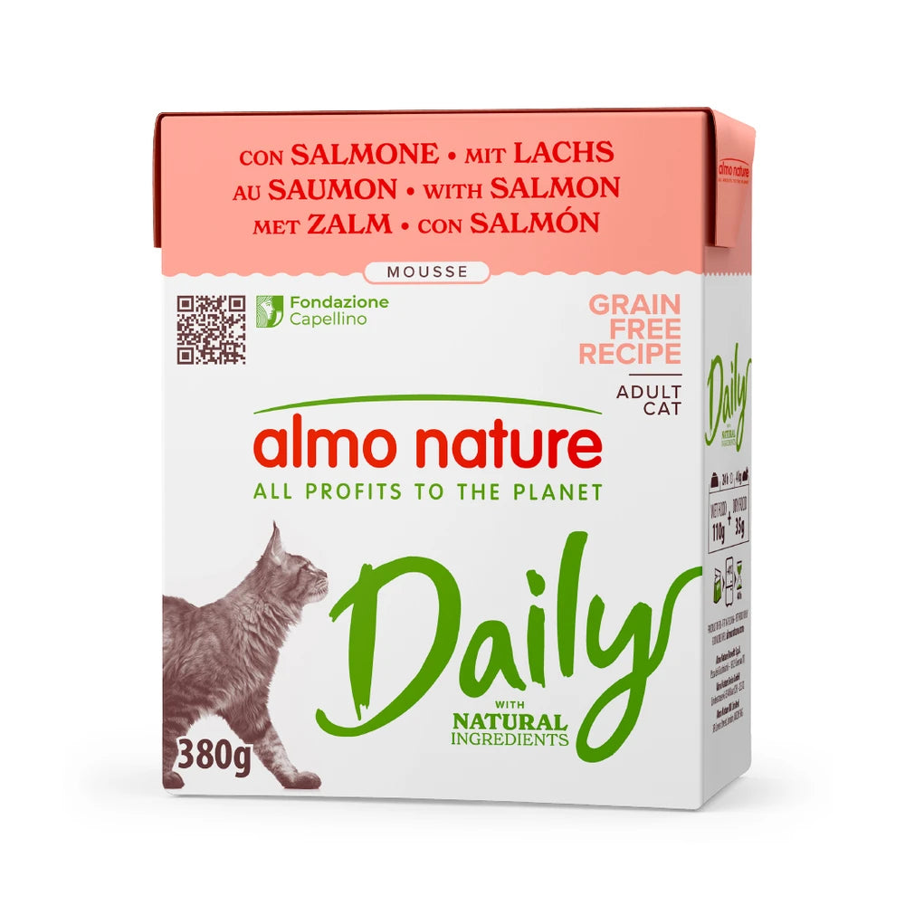 Almo Nature Daily Salmón Brick Comida Húmeda para Gatos al mejor precio -todoastorenimal.com