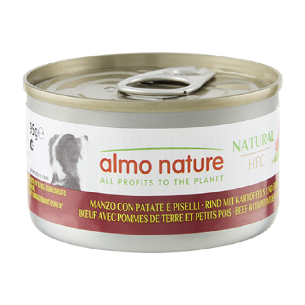 Almo Nature Dog Húmedo Hfc 95 g Vacuno,Patatas y Guisantes al mejor precio -todoastorenimal.com