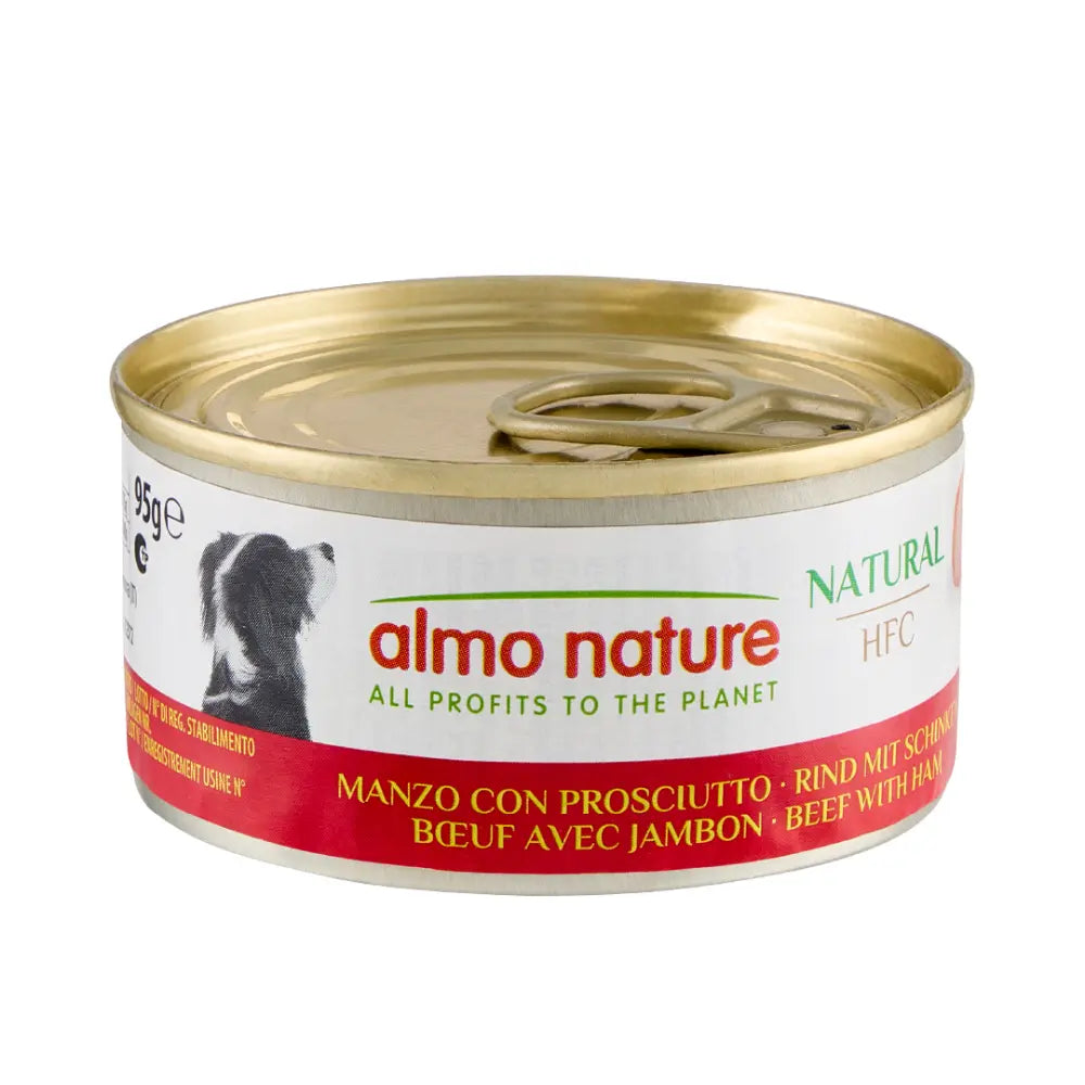 Almo Nature Dog Húmedo Hfc 95 g, Vacuno y Jamón al mejor precio -todoastorenimal.com