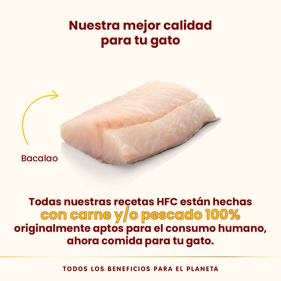 Almo Nature HFC Complete Sterilized Bacalao Tarrina Comida Húmeda para Gatos al mejor precio -todoastorenimal.com
