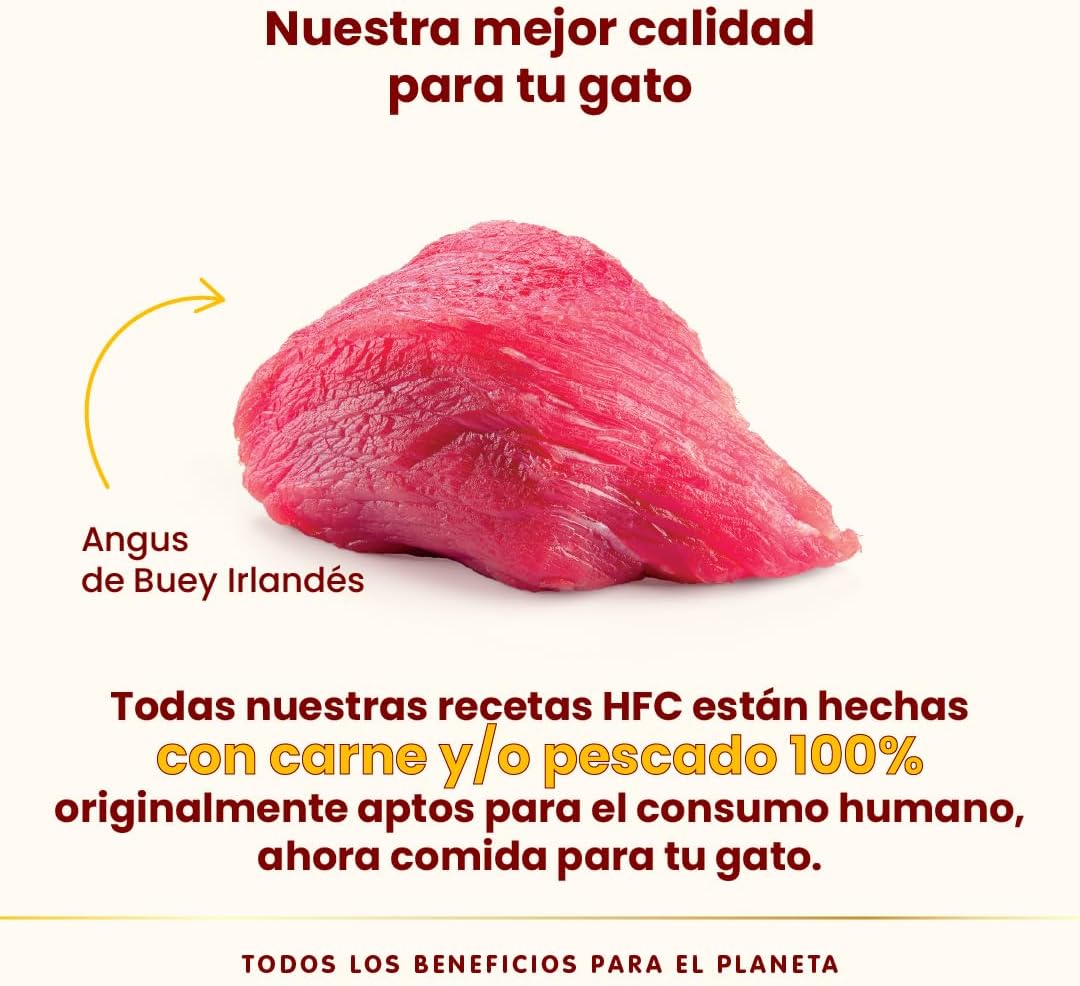 Almo Nature HFC Complete Sterilized Ternera Angus de Buey Irlandés Tarrina Comida Húmeda para Gatos al mejor precio -todoastorenimal.com