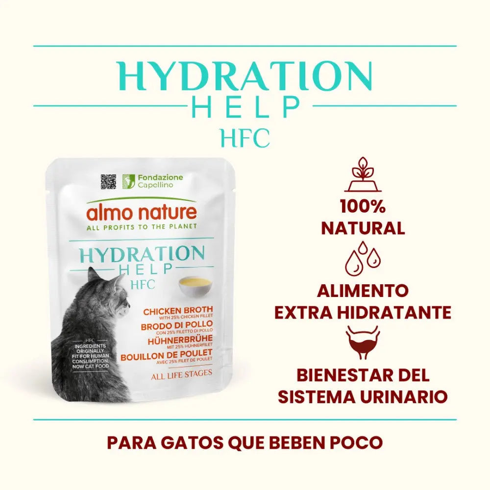 Almo Nature HFC Hydration Help 50 g Caldo para Gatos al mejor precio -todoastorenimal.com