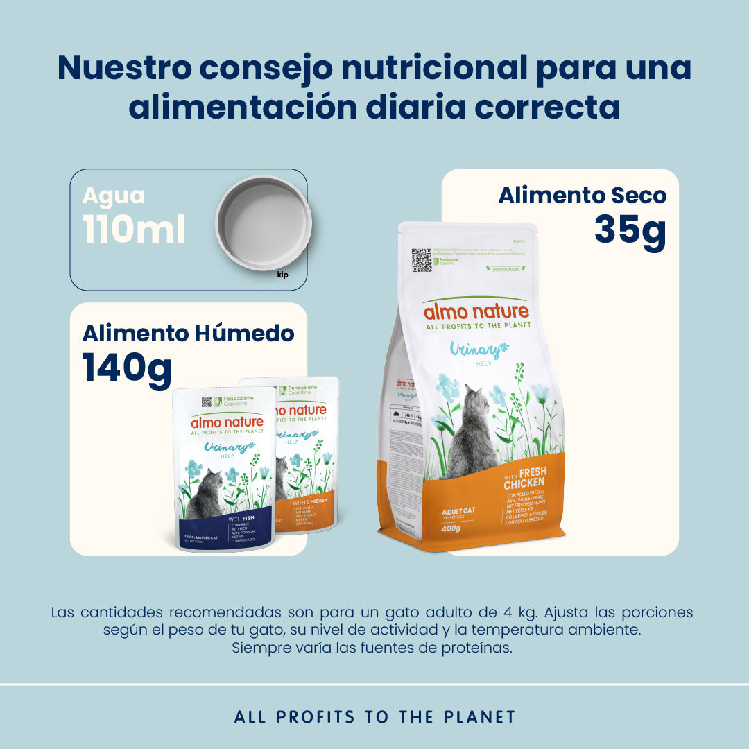 Almo Nature Urinary Help Pollo Pienso para Gatos al mejor precio -todoastorenimal.com