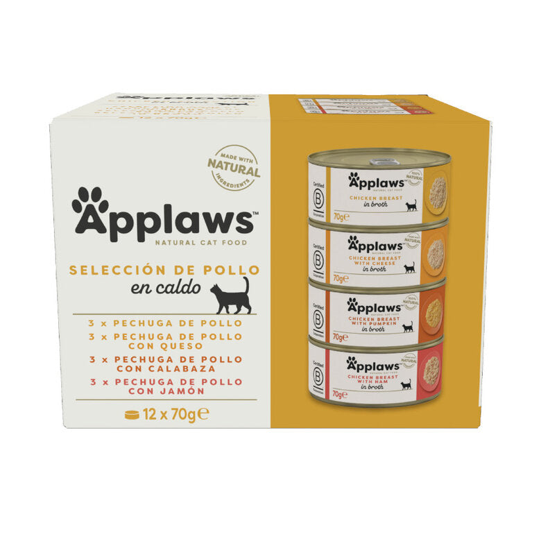Applaws Pack 12 uds Comida Húmeda Lata para Gatos al mejor precio -todoastorenimal.com