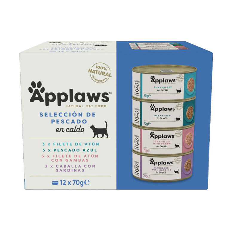 Applaws Pack 12 uds Comida Húmeda Lata para Gatos al mejor precio -todoastorenimal.com