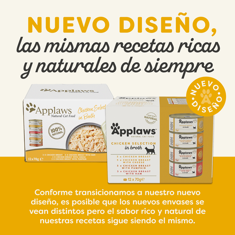 Applaws Pack 12 uds Comida Húmeda Lata para Gatos al mejor precio -todoastorenimal.com