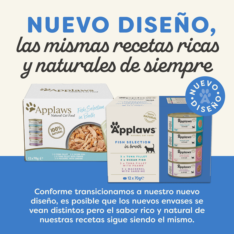 Applaws Pack 12 uds Comida Húmeda Lata para Gatos al mejor precio -todoastorenimal.com
