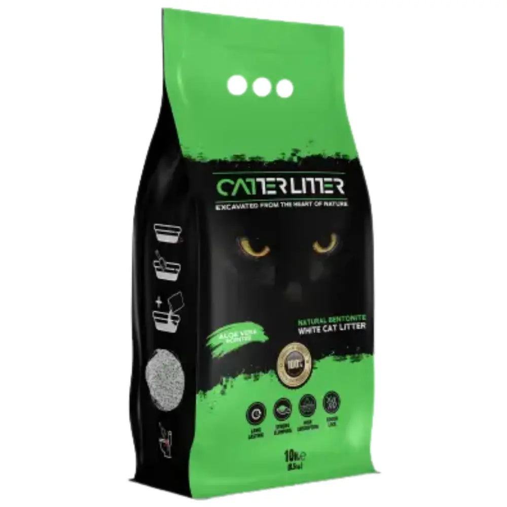 Arena Aglomerante Aloe Vera para Gatos 10L Catter Litter al mejor precio -todoastorenimal.com