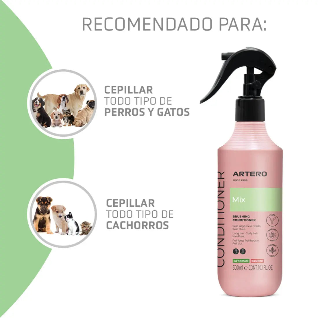 Artero Acondicionador Mix Multifase Spray 250 ml al mejor precio -todoastorenimal.com