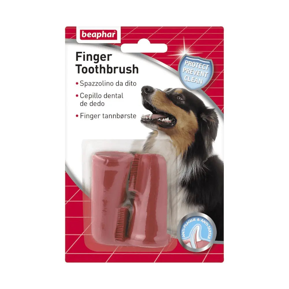 Beaphar Cepillo Dental de Dedo para Perros Pack 2 unidades al mejor precio -todoastorenimal.com