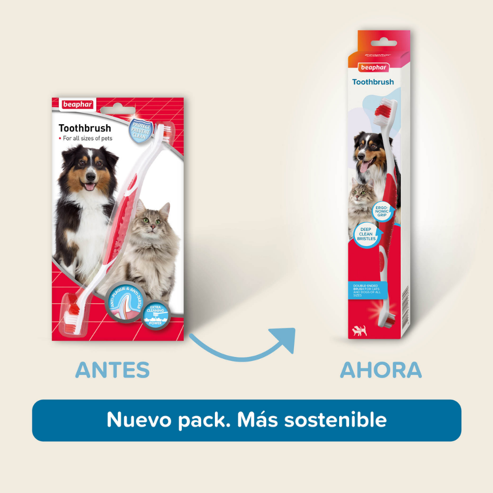 Beaphar Cepillo de Dientes para Perros y Gatos de Todas las Razas al mejor precio -todoastorenimal.com