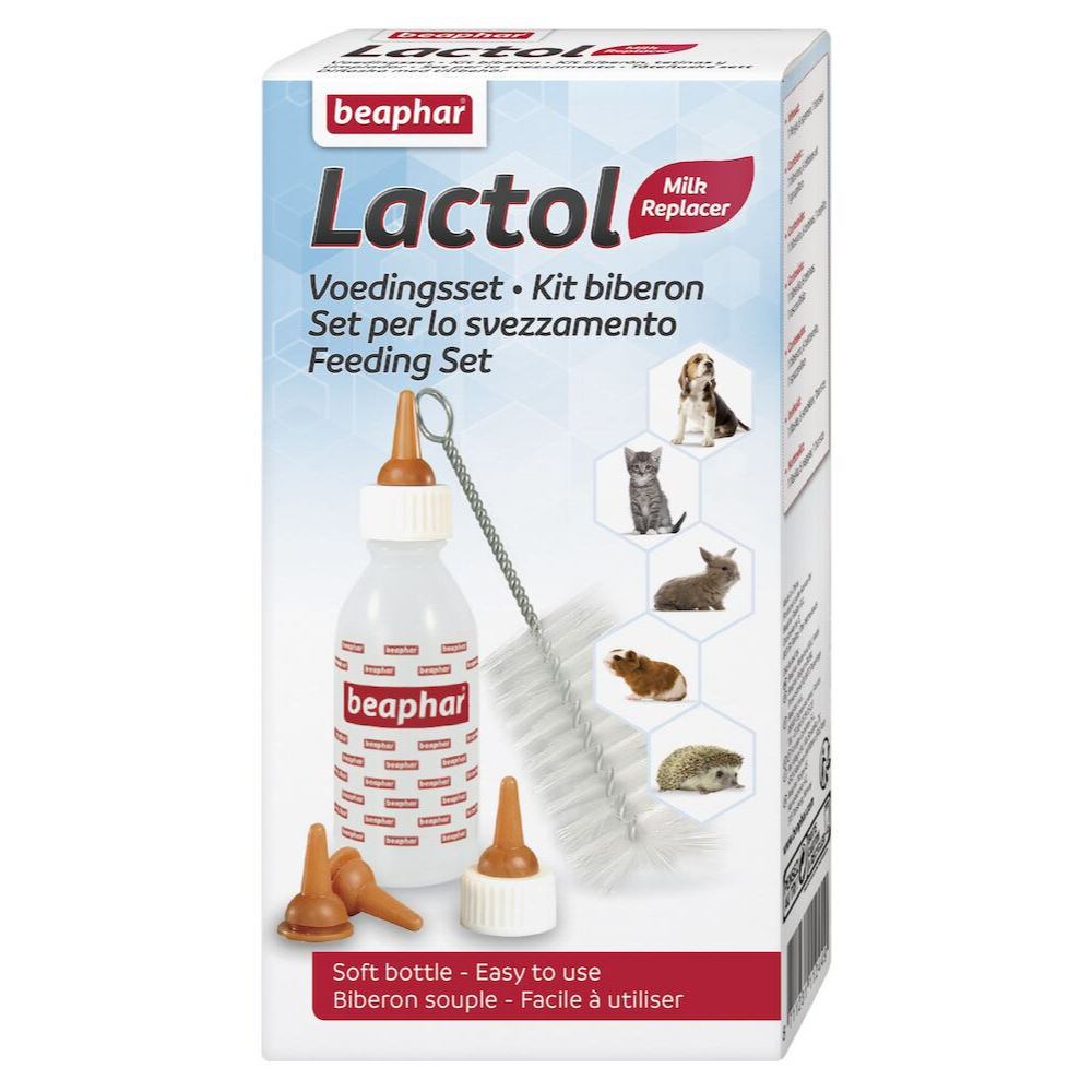 Beaphar Kit Lactol Biberon + 4 Tetinas + Limpiador al mejor precio -todoastorenimal.com
