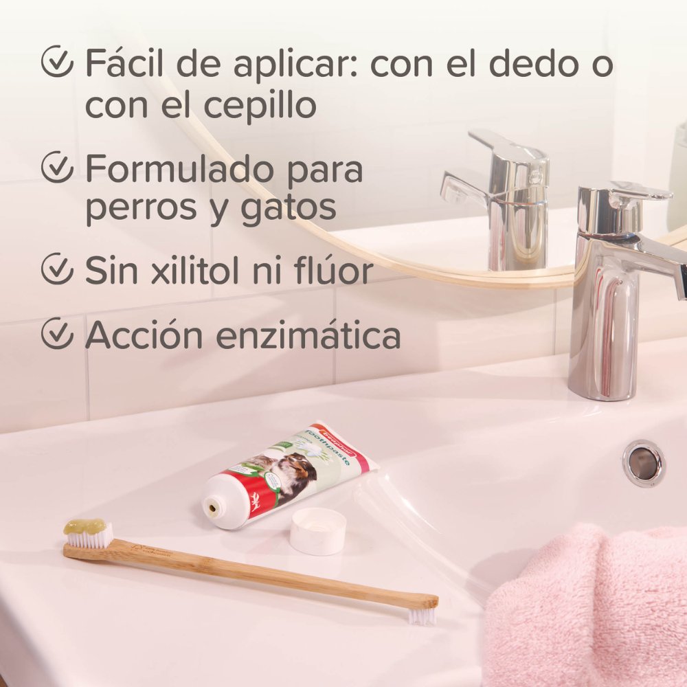 Beaphar Pasta de Dientes Sabor Menta y Perejil 100 g para Perros y Gatos al mejor precio -todoastorenimal.com