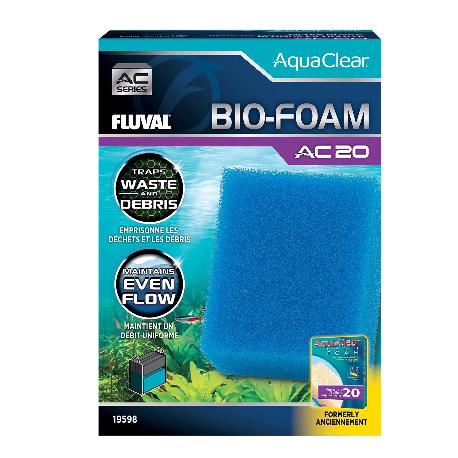 Bio-esponja azul para filtro AquaClear Fluval AC-20 al mejor precio -todoastorenimal.com