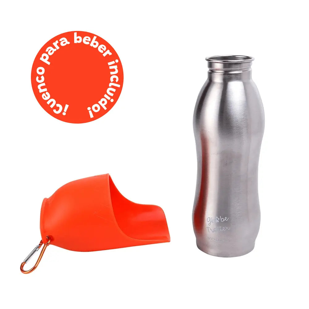 Botella Termo de Acero Inoxidable con Cuenco Bebedero Agua Fría para Perros Wouapy al mejor precio -todoastorenimal.com