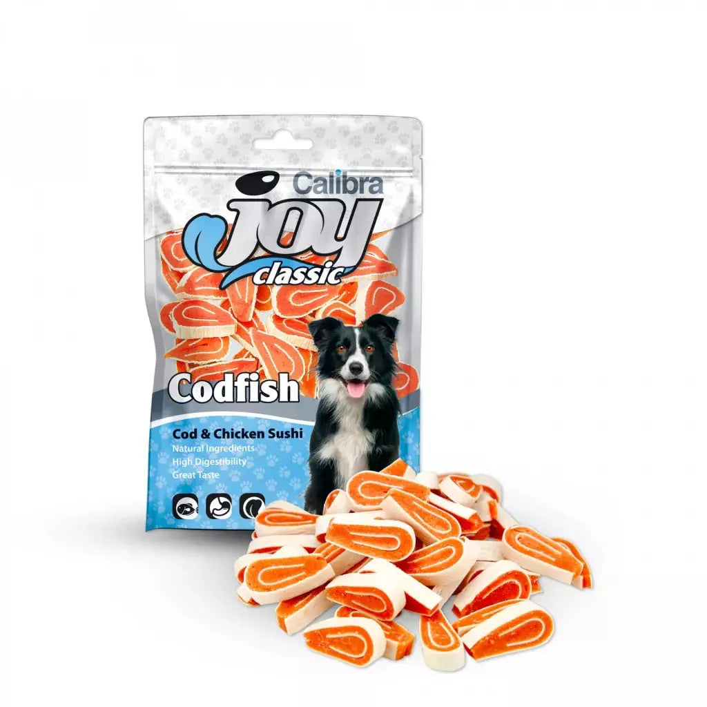 Calibra Joy Dog Classic Bacalao Pollo Sushi 80 g al mejor precio -todoastorenimal.com