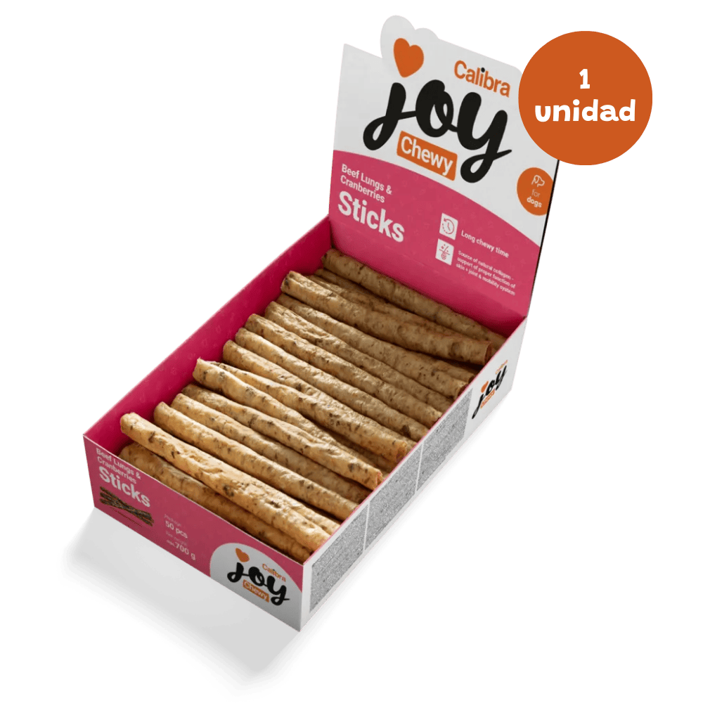 Calibra Joy Natural Sticks Vacuno y Arándanos 1 ud. Snack para Perros al mejor precio -todoastorenimal.com