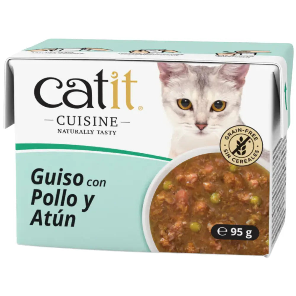 Catit Cuisine Guiso con Pollo y Atún 95 g al mejor precio -todoastorenimal.com