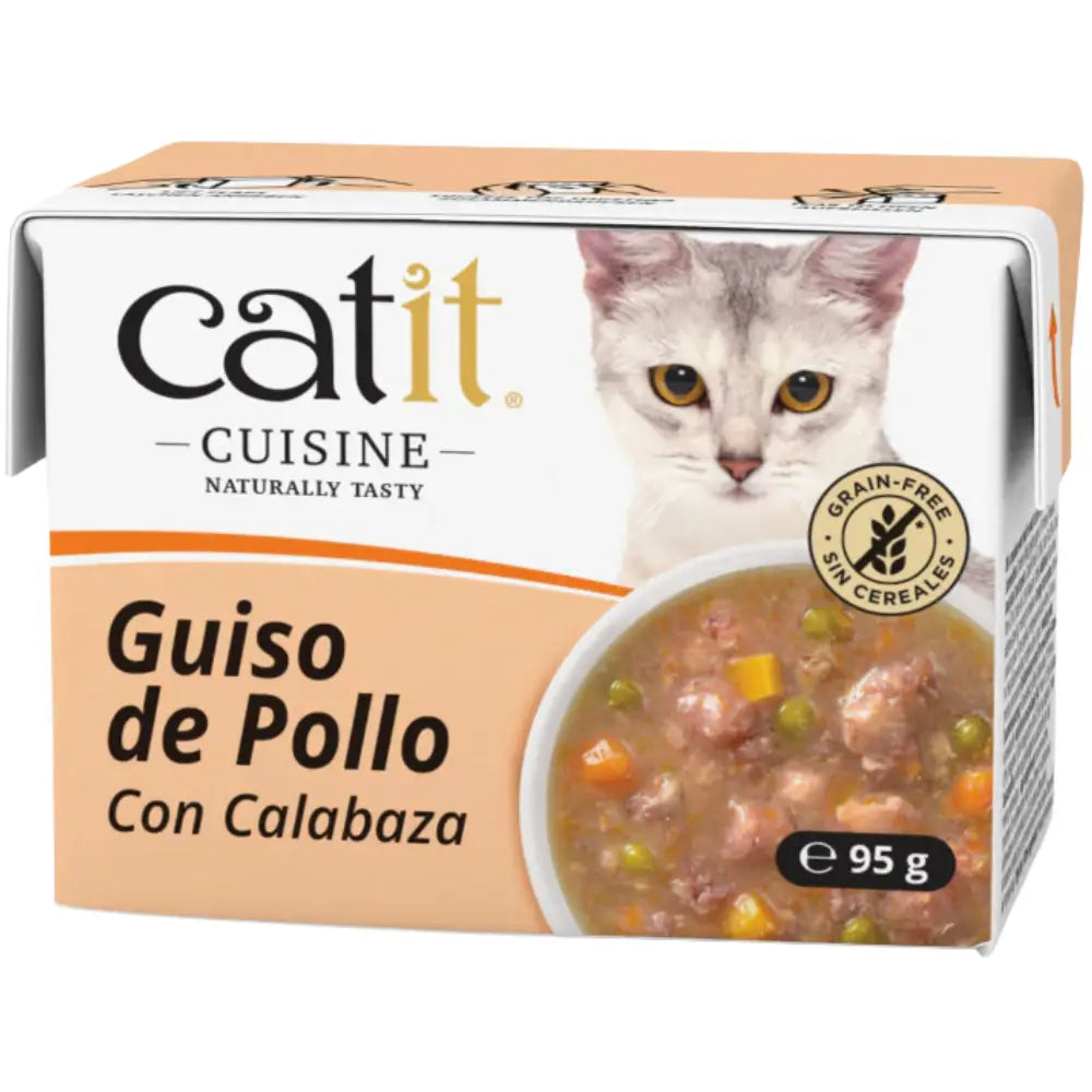 Catit Cuisine Guiso de Pollo con Calabaza 95 g al mejor precio -todoastorenimal.com