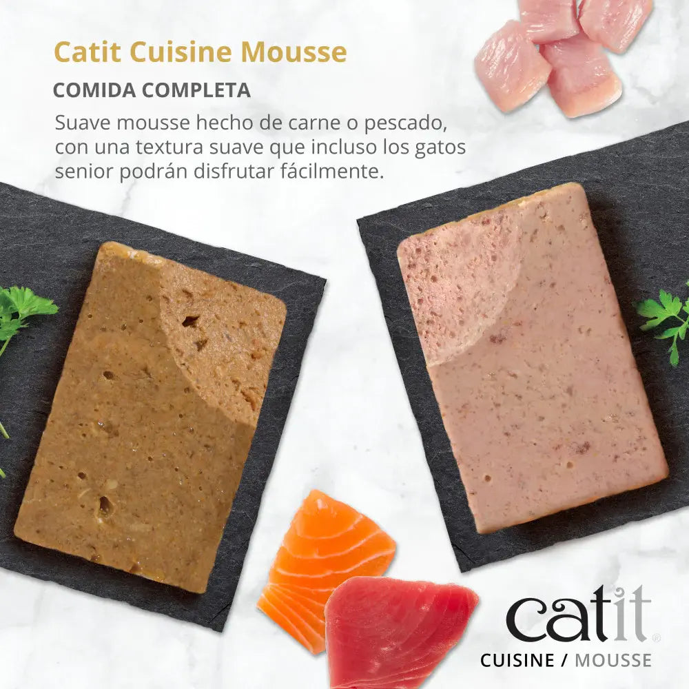 Catit Cuisine Mousse de Pescado de Mar 90 g al mejor precio -todoastorenimal.com