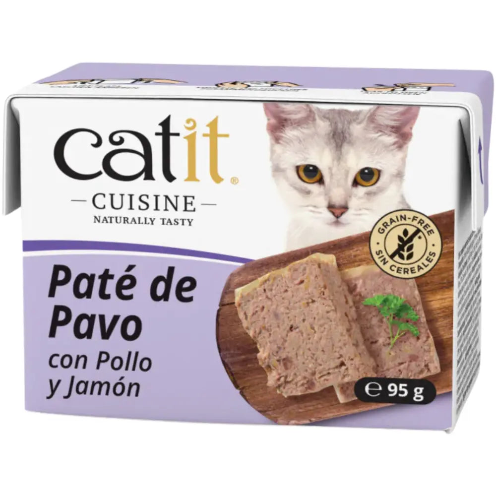 Catit Cuisine Paté de Pavo con Pollo y Jamón 95 g al mejor precio -todoastorenimal.com