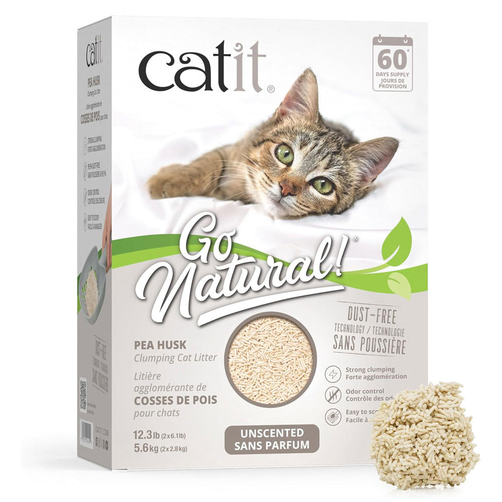 Catit Go Arena Natural Guisante Sin Aroma 14L 5,6 kg al mejor precio -todoastorenimal.com