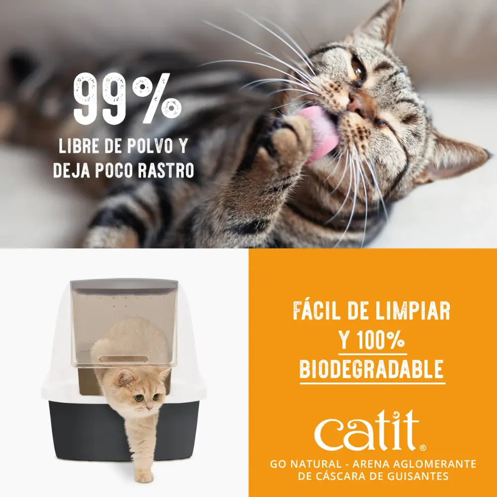 Catit Go Arena Natural Guisante Vainilla 14L 5,6K al mejor precio -todoastorenimal.com