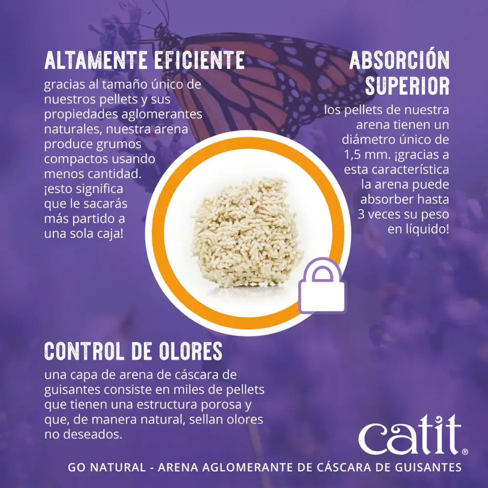 Catit Go Arena Natural Guisante y Vainilla 14L 5,6K Higiénica Aglomerante para Gatos al mejor precio -todoastorenimal.com