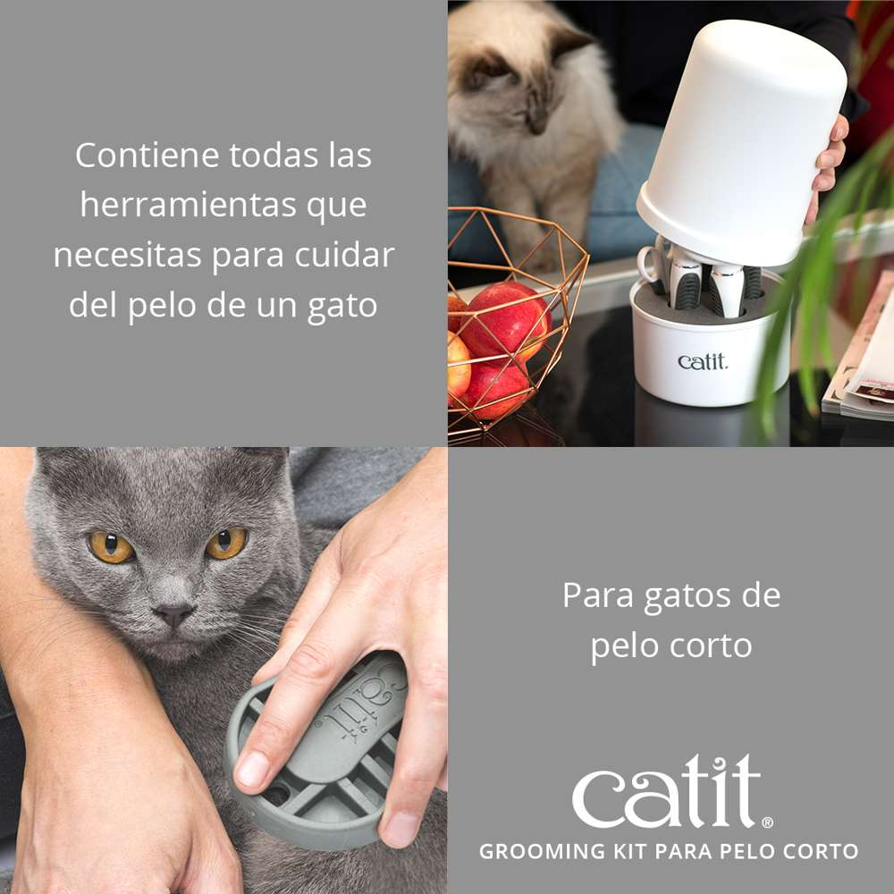 Catit Kit Grooming Pelo Corto al mejor precio -todoastorenimal.com