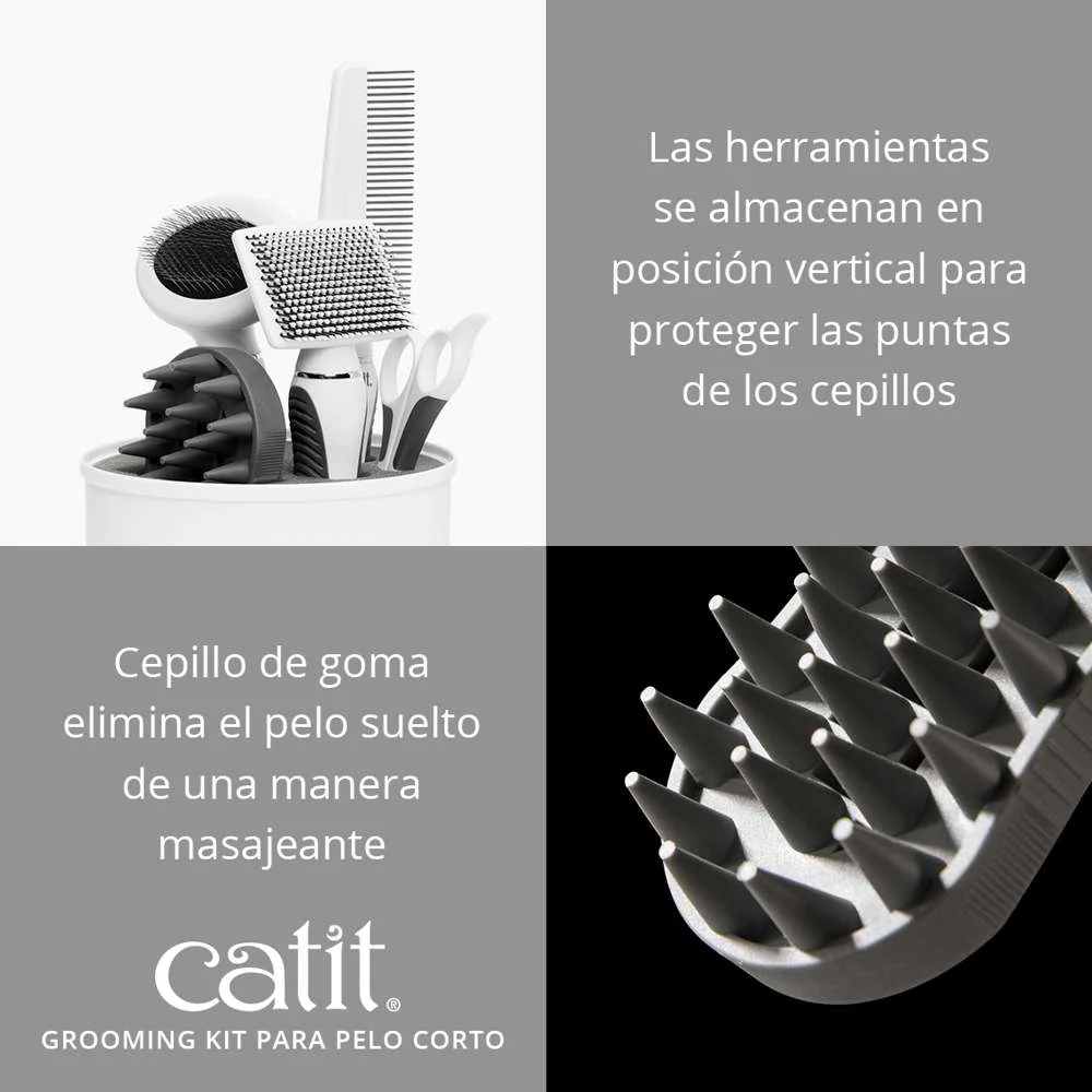 Catit Kit Grooming Pelo Corto al mejor precio -todoastorenimal.com