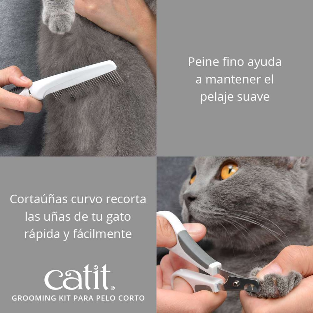 Catit Kit Grooming Pelo Corto al mejor precio -todoastorenimal.com