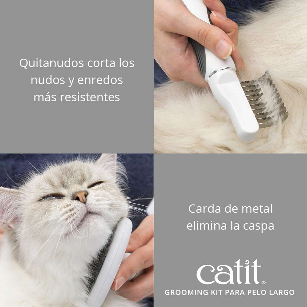 Catit Kit Grooming Pelo Largo al mejor precio -todoastorenimal.com