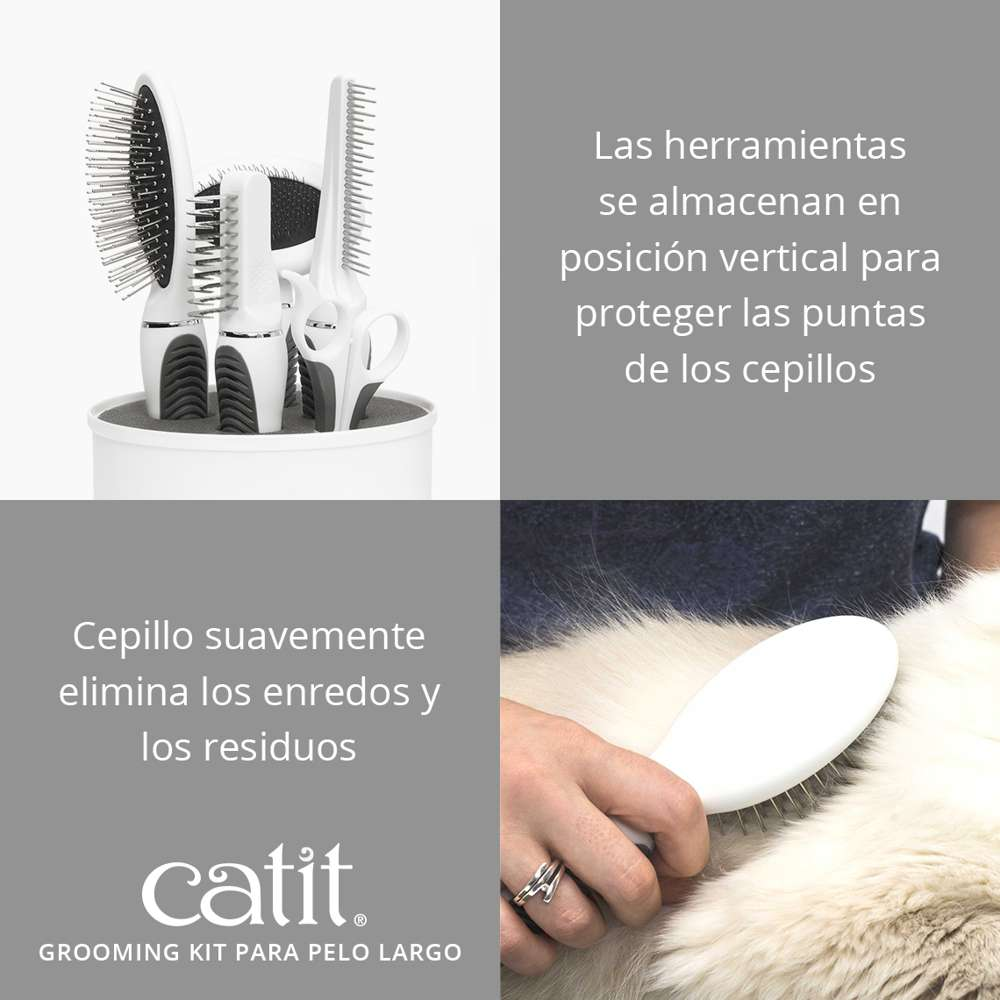 Catit Kit Grooming Pelo Largo al mejor precio -todoastorenimal.com