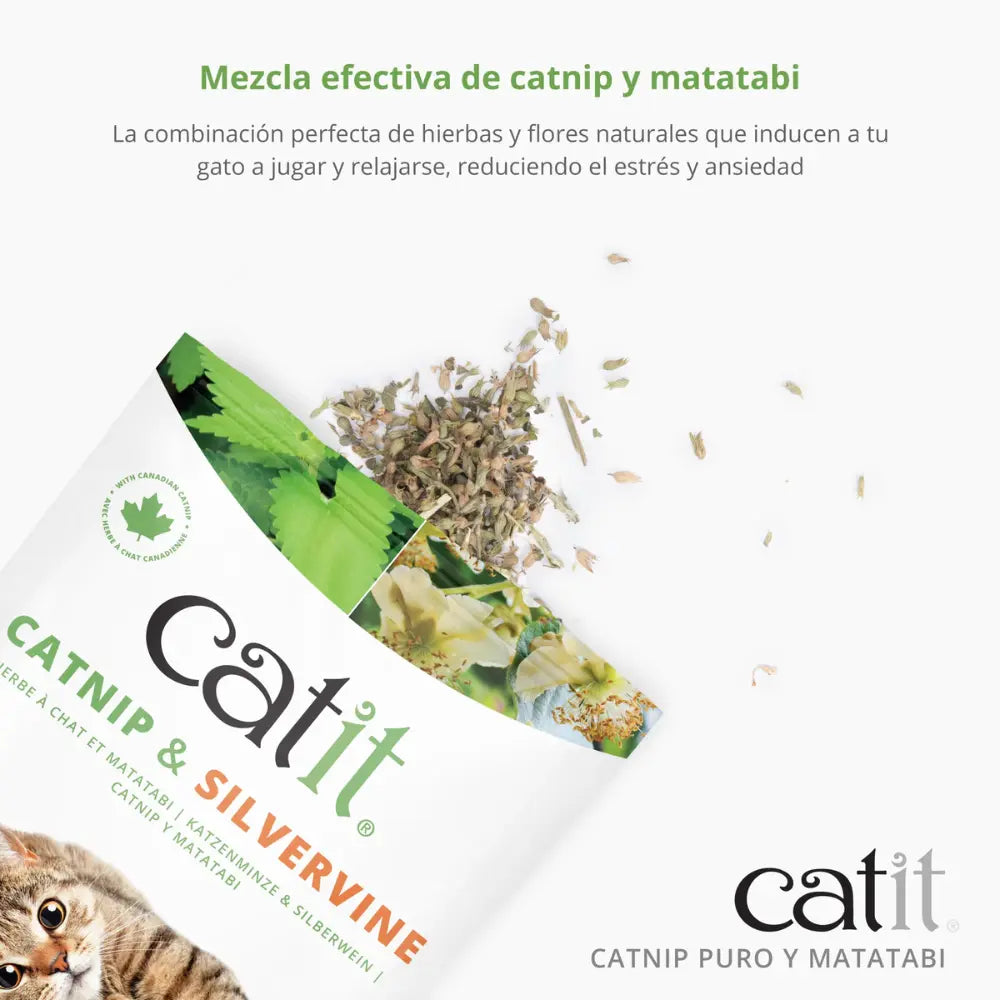 Catit Mezcla de Catnip y Matatabi Secos 28 g al mejor precio -todoastorenimal.com