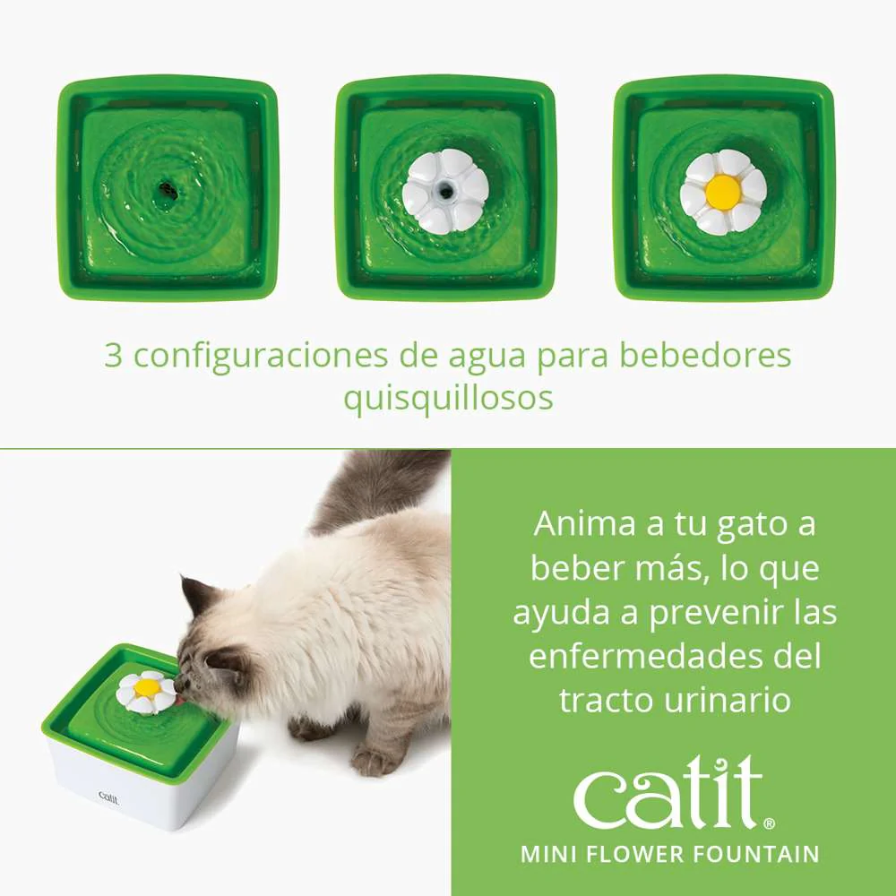 Catit Mini Bebedero Flor 1,5 Lts al mejor precio -todoastorenimal.com