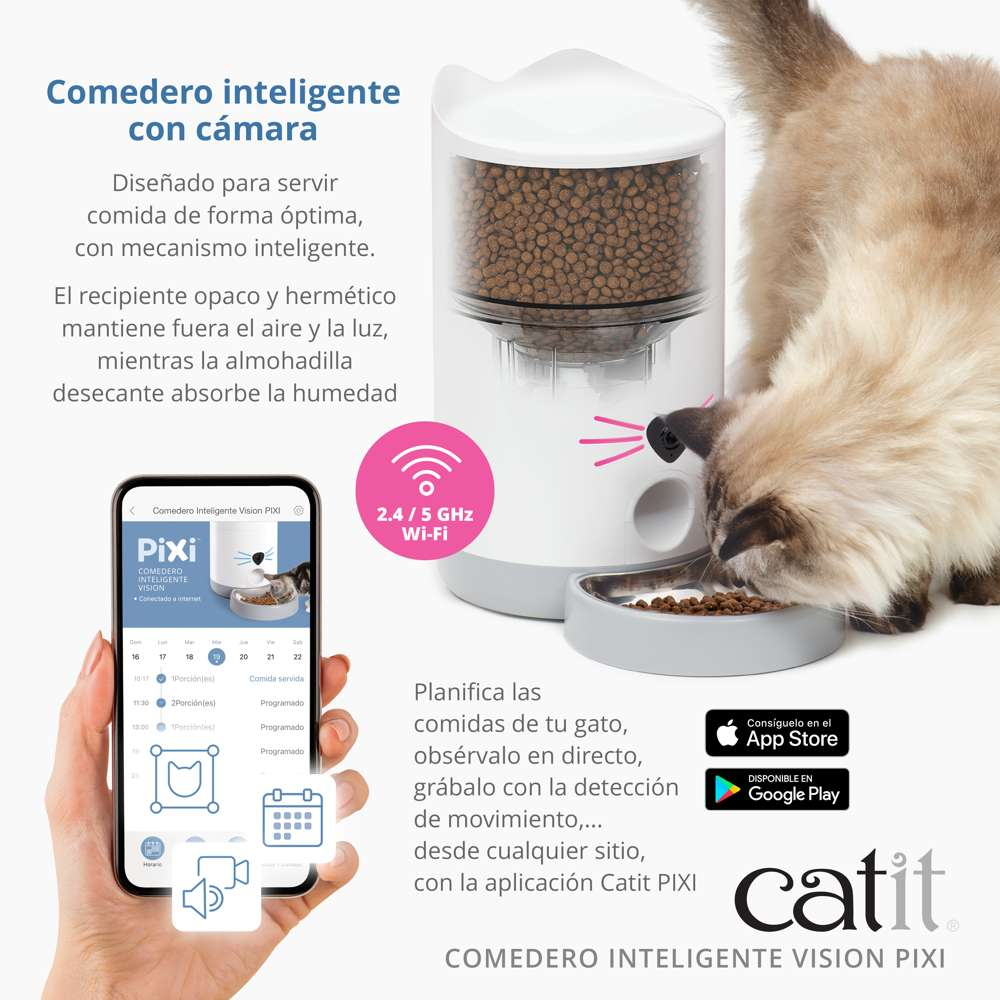 Catit Pixi Comedero Inteligente Visión para Gatos al mejor precio -todoastorenimal.com
