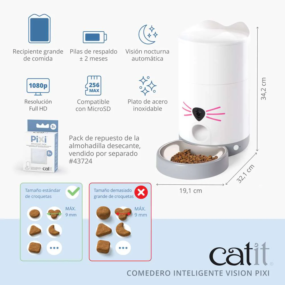 Catit Pixi Comedero Inteligente Visión para Gatos al mejor precio -todoastorenimal.com