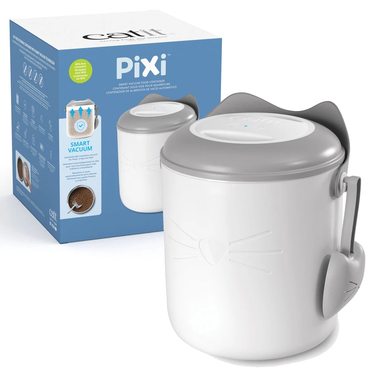 Catit Pixi Contenedor de Comida Al Vacío para Gatos al mejor precio -todoastorenimal.com