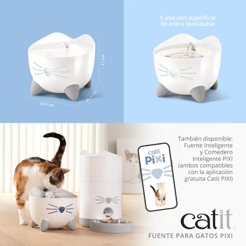 Catit Pixi Fuente Azul, 2,5L al mejor precio -todoastorenimal.com