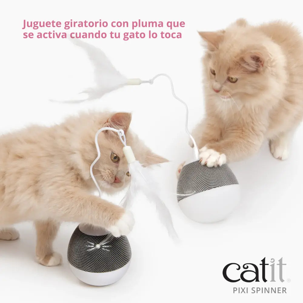 Catit Pixi Juguete Electronico Para Gato Spinner Gris al mejor precio -todoastorenimal.com