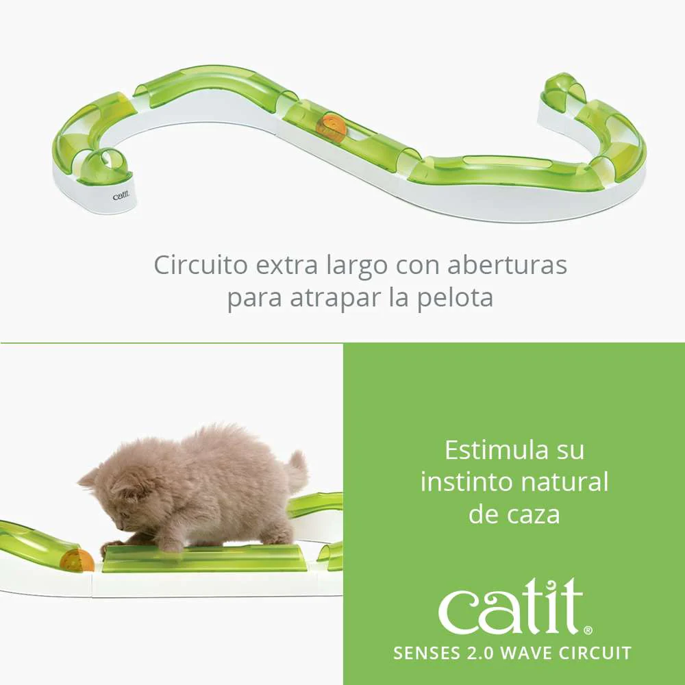 Catit Senses 2.0 Juguete Gato Circuito Wave Mediano al mejor precio -todoastorenimal.com