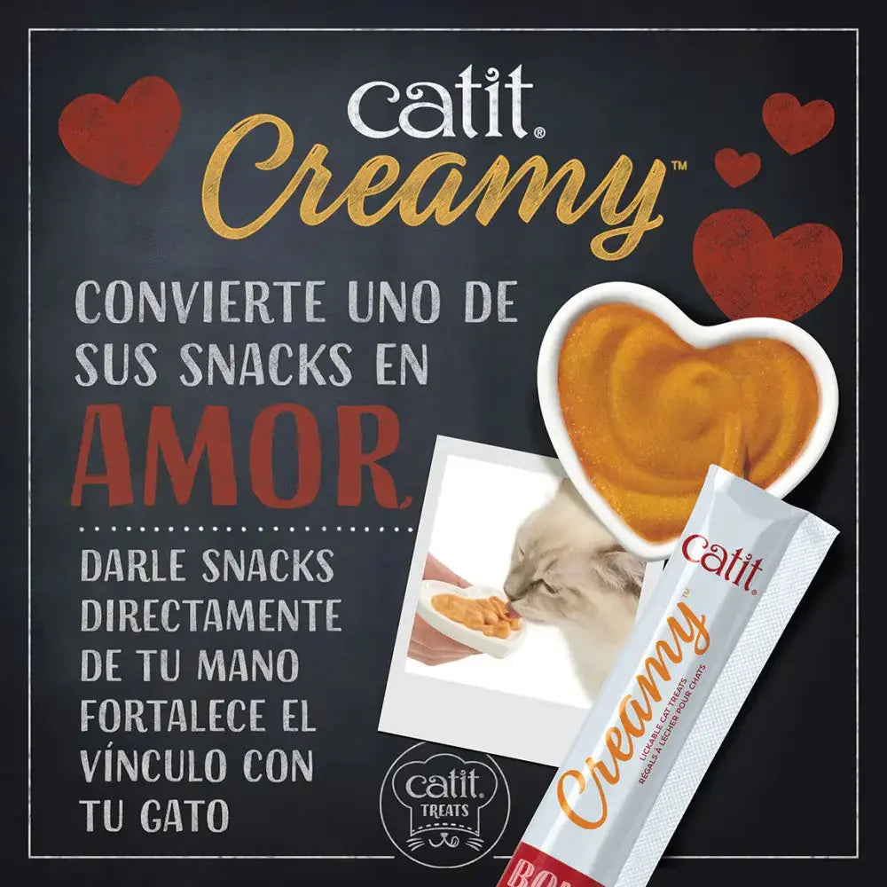 Catit Snack Gatos Creamy Liquido Atún 4X10 g al mejor precio -todoastorenimal.com