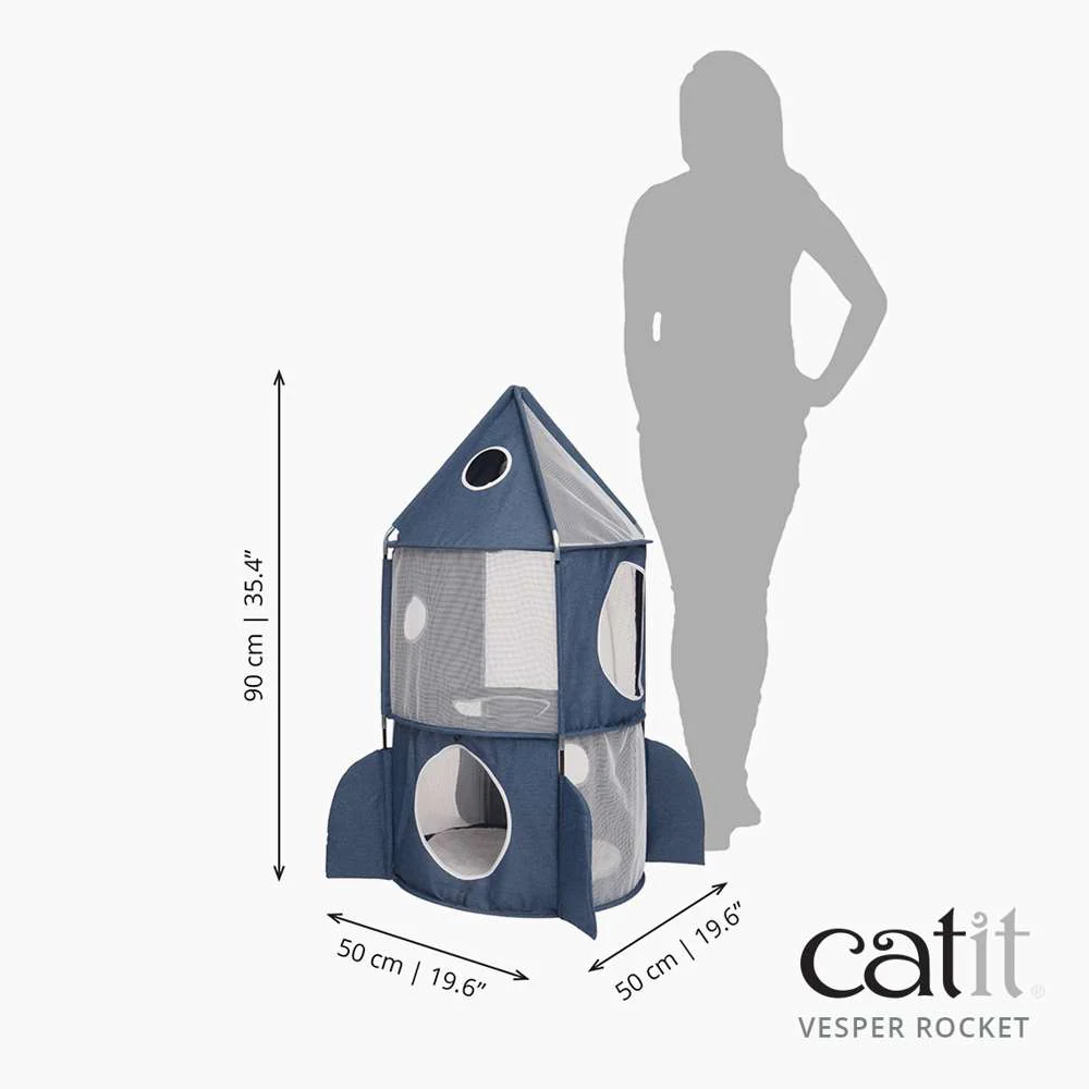 Catit Vesper Rocket, Azul al mejor precio -todoastorenimal.com