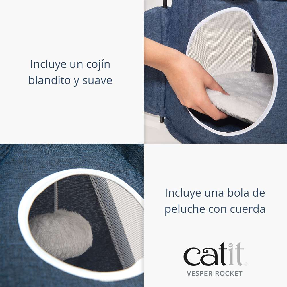 Catit Vesper Rocket, Azul al mejor precio -todoastorenimal.com