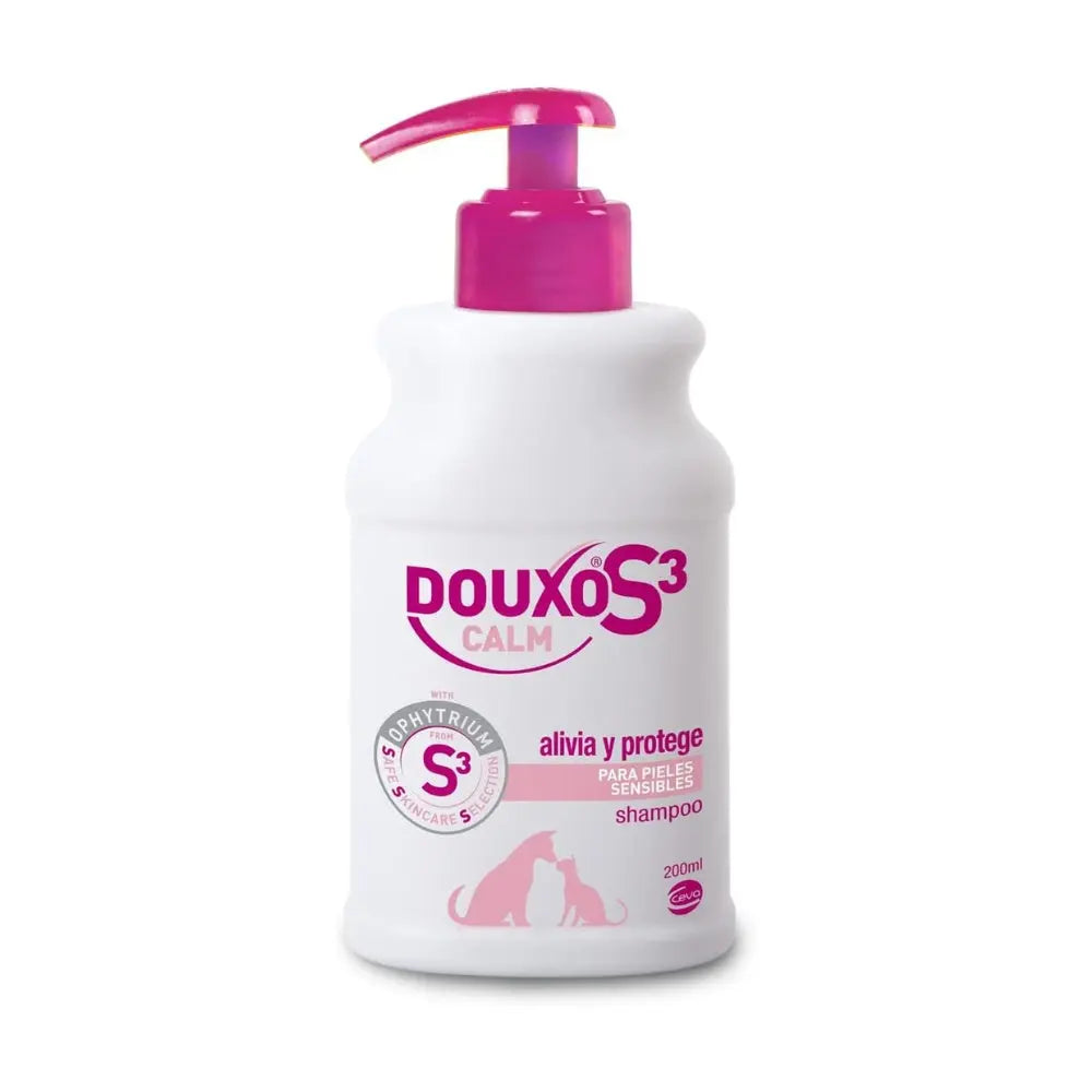 Champú Douxo S3 Calm 200 ml Dermatitis - Pieles Sensibles para Perros y Gatos al mejor precio -todoastorenimal.com