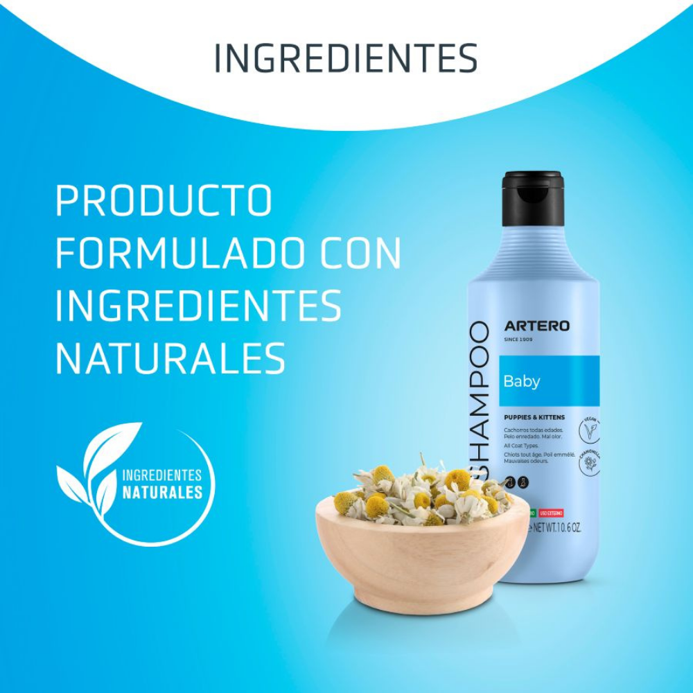 Champú Perro Baby 250 ml Artero al mejor precio -todoastorenimal.com