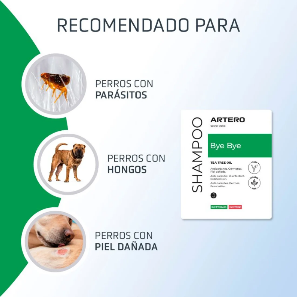 Champú Perro Bye Bye 250 ml Artero al mejor precio -todoastorenimal.com
