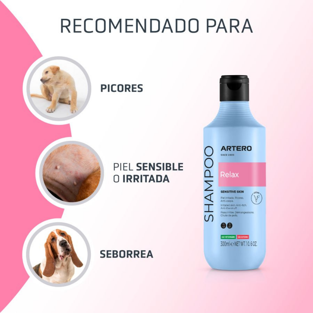 Champú Perro Relax 250 ml Artero al mejor precio -todoastorenimal.com