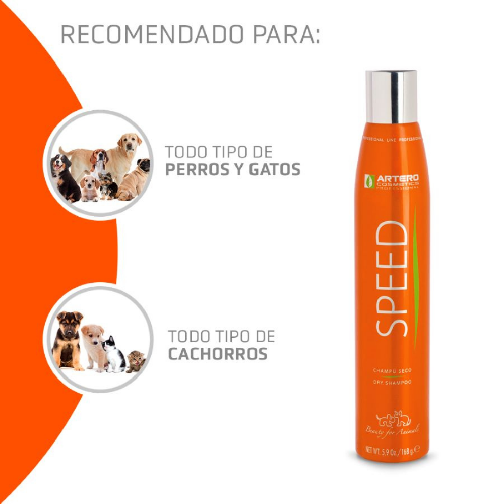 Champú Seco Higiene Speed 300 ml Artero al mejor precio -todoastorenimal.com