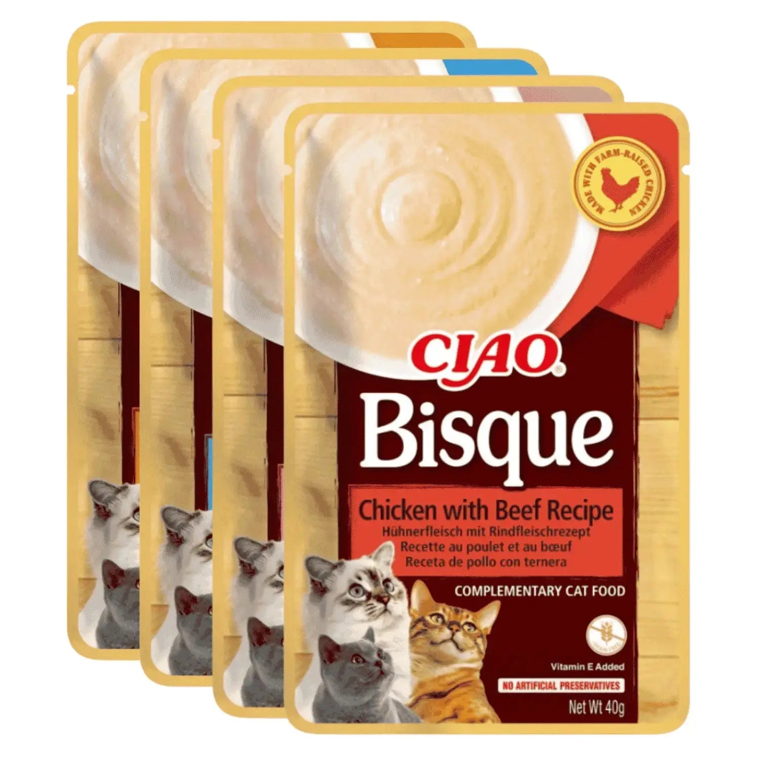 Churu CAT BISQUE 40 g | Sobre de Puré para Gatos al mejor precio -todoastorenimal.com